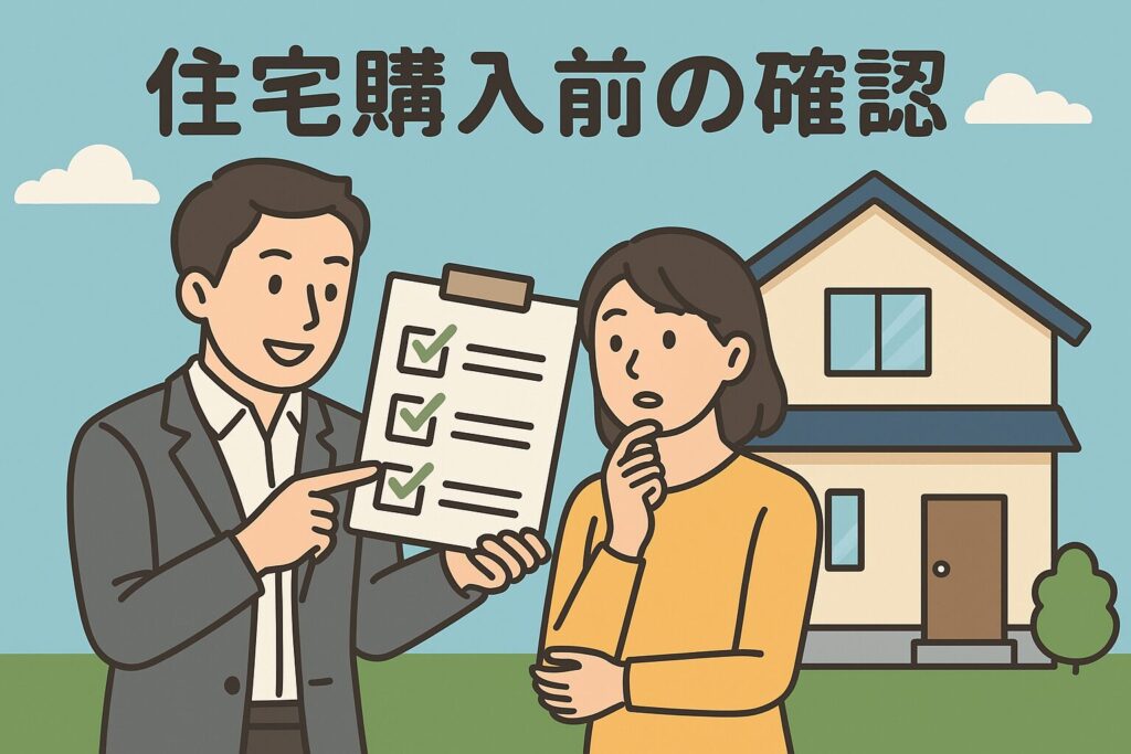 住宅購入前の確認