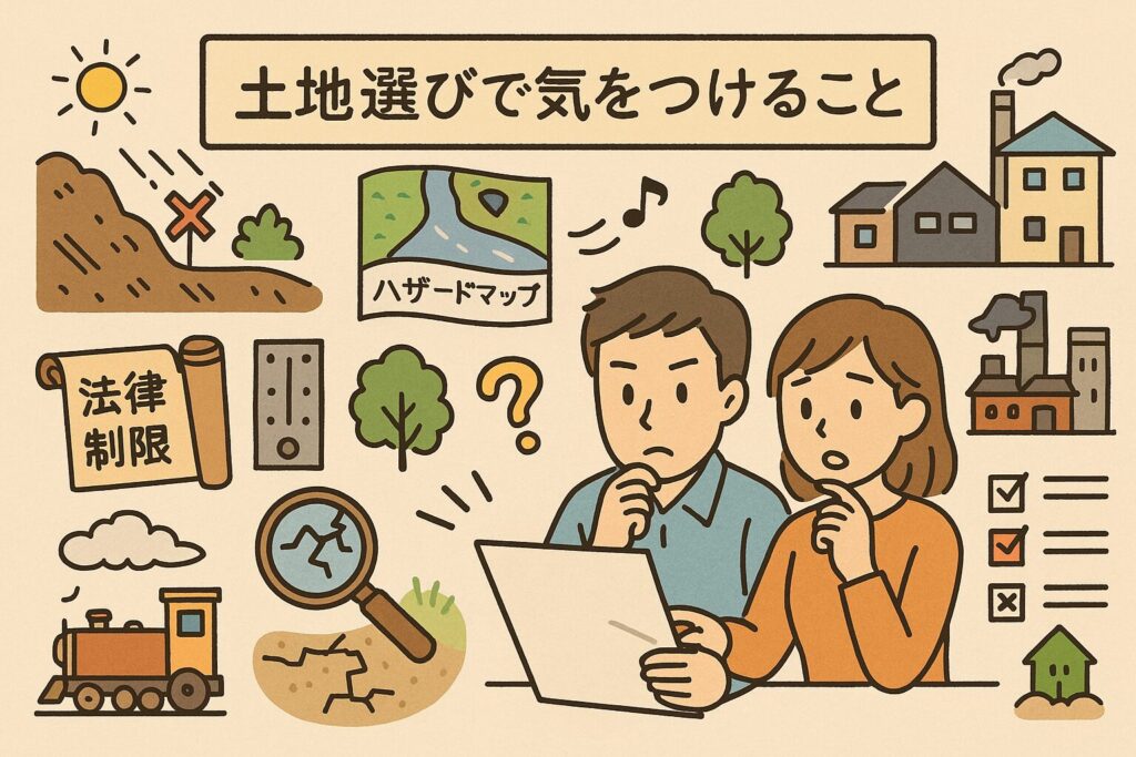 土地選びで気をつけること