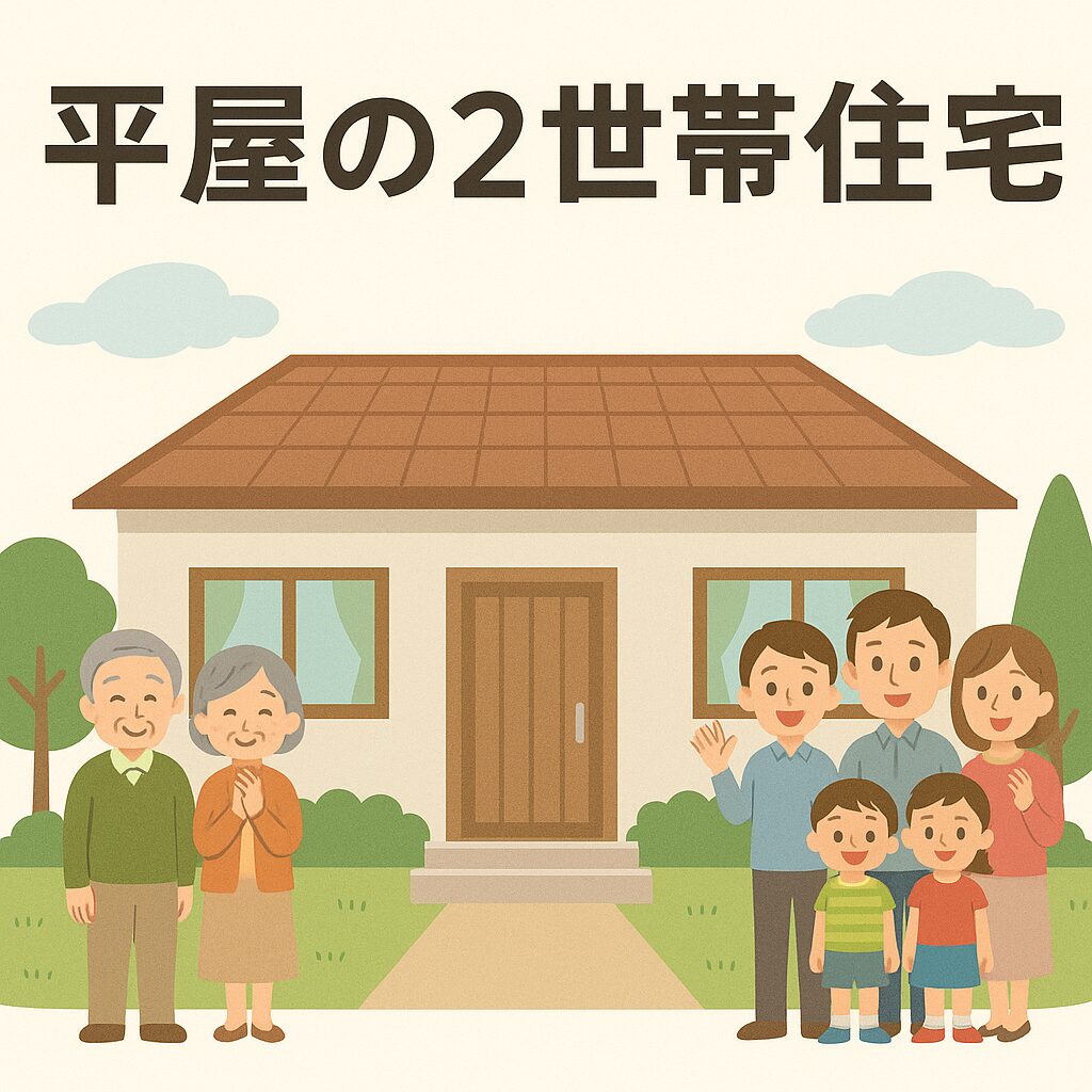 平屋の２世帯住宅
