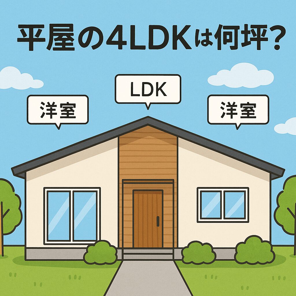 平屋の４LDKは何坪？