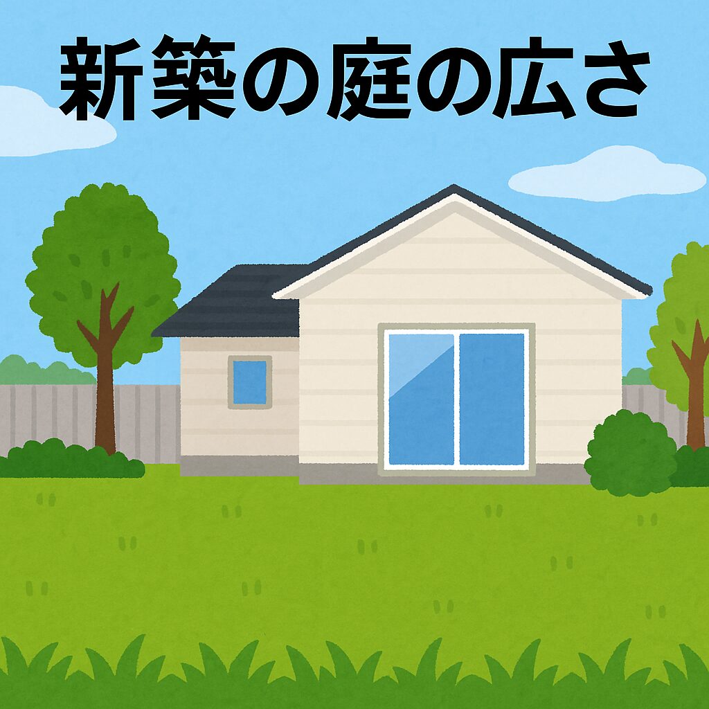 新築の庭の広さ