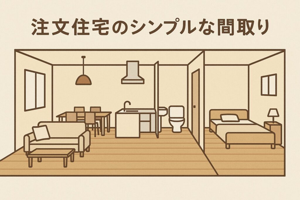 のシンプルな間取り
