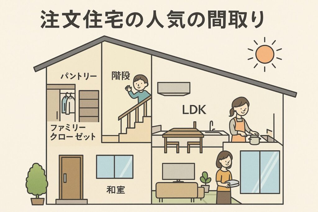 注文住宅の人気の間取り