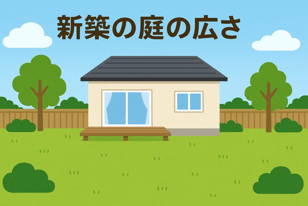 新築の庭の広さ