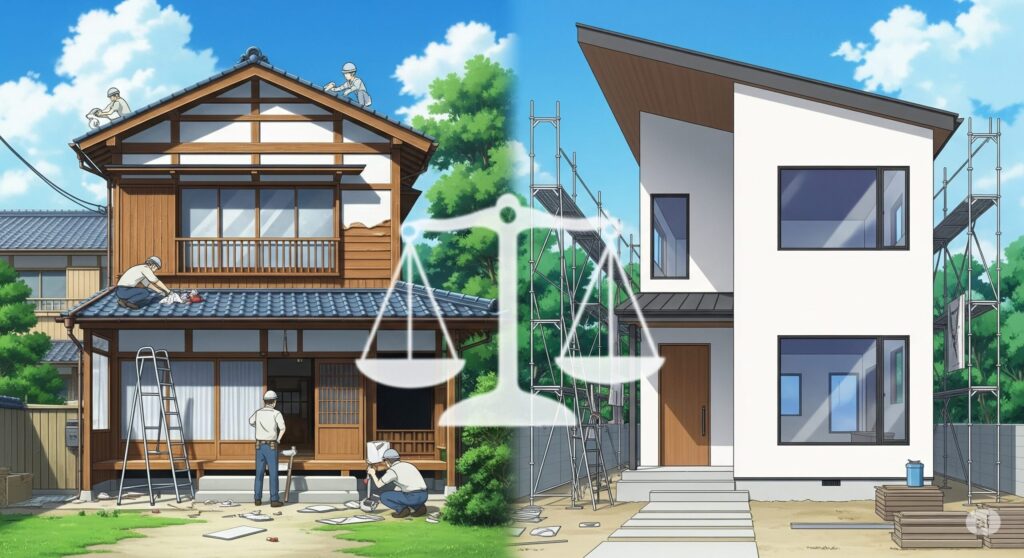 フルリフォームと建て替えどちらが安い