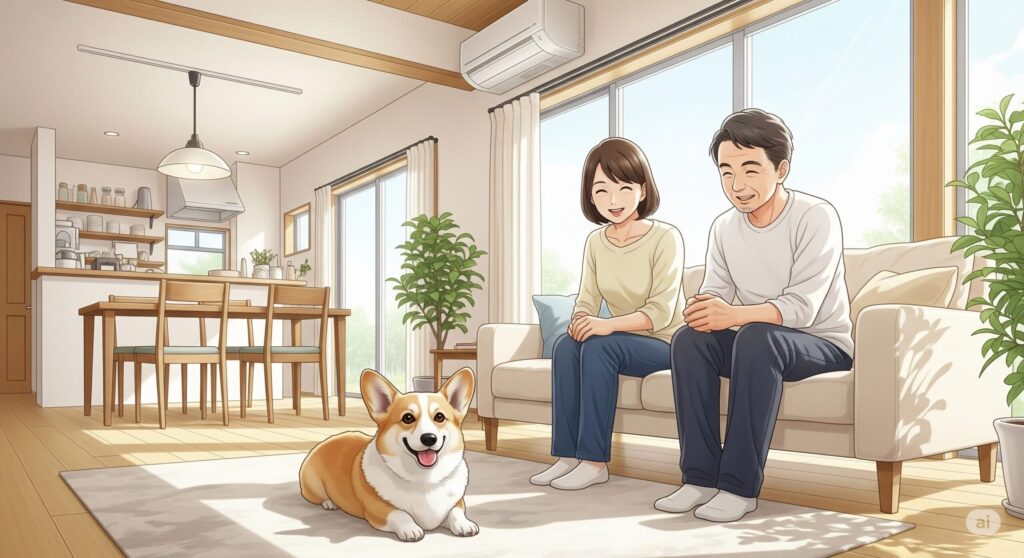 平屋で犬と暮らすメリットと間取り