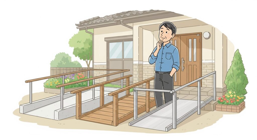 玄関にスロープをつける費用の相場