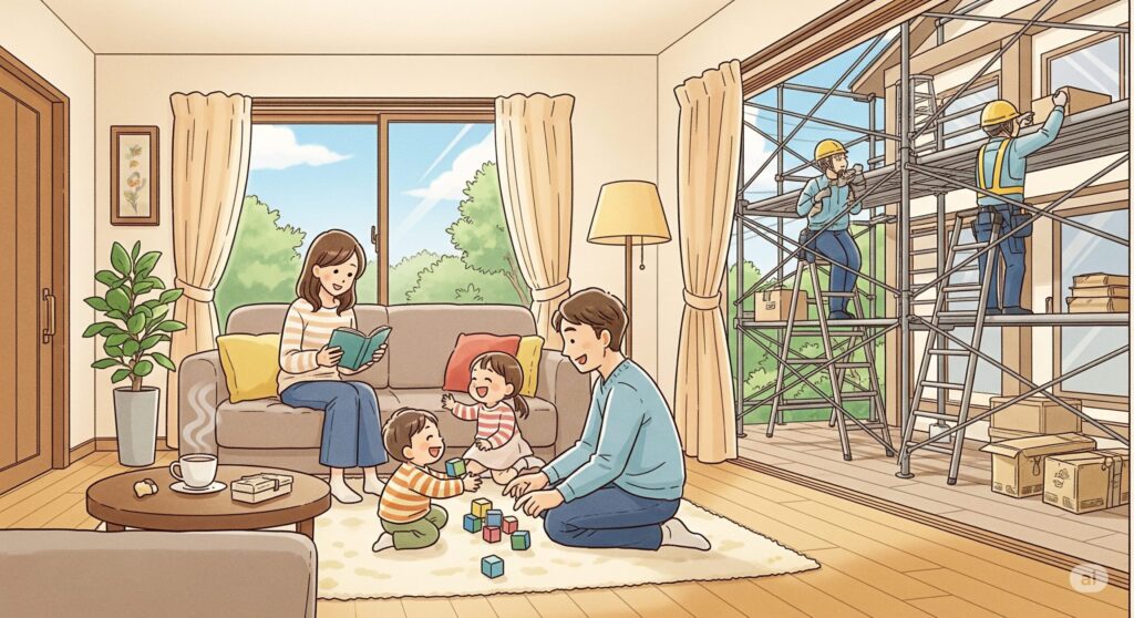 耐震リフォームを住みながら行う